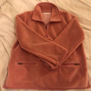 Madewell Sherpa Quarter Zip